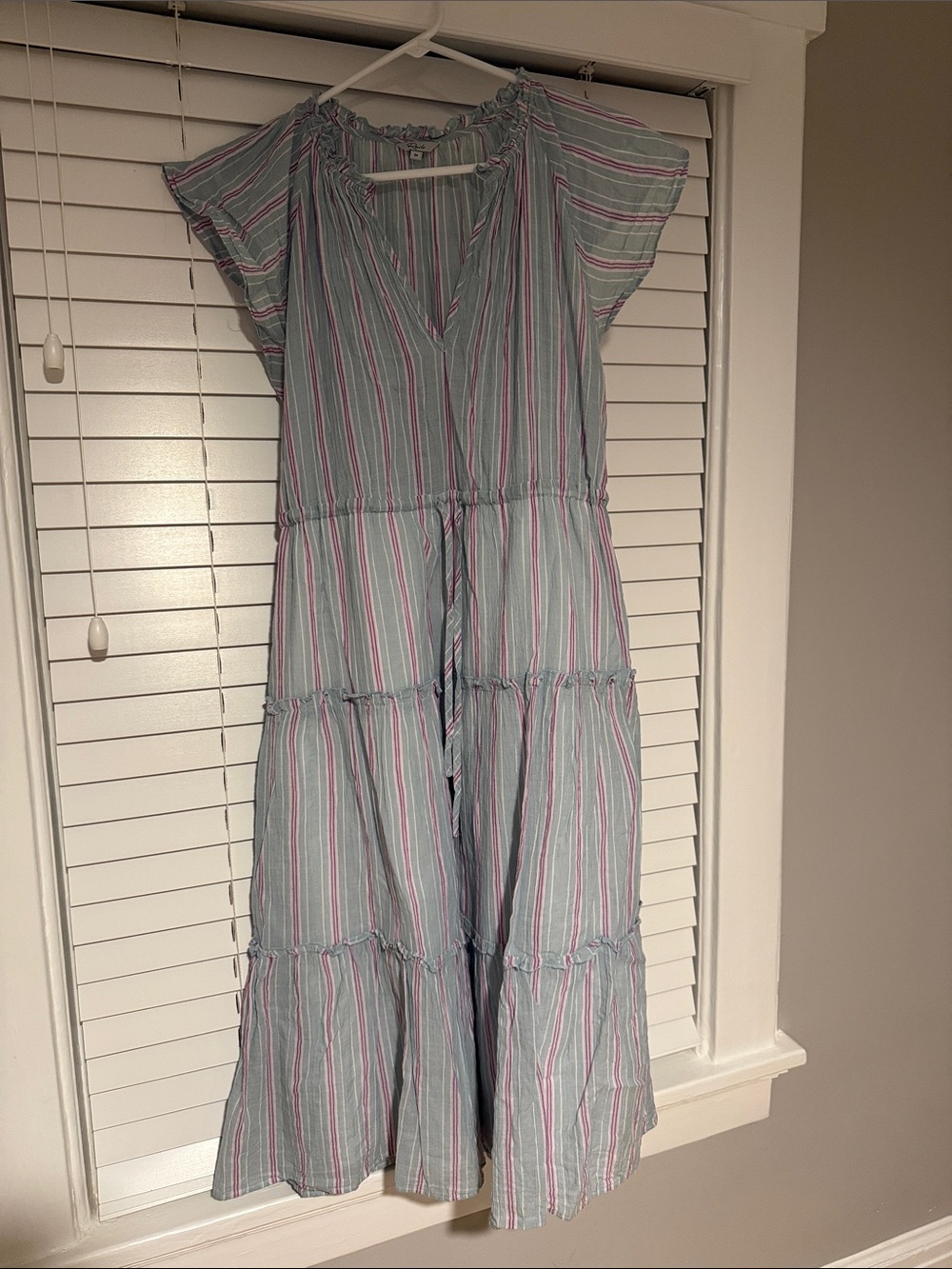 Rails Striped Maxi Dress in Light Blue, Pink and White